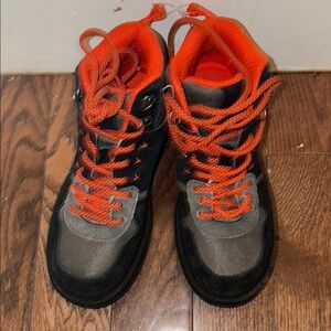 UGG Black and Orange Outdoor Boots with Sturdy Design